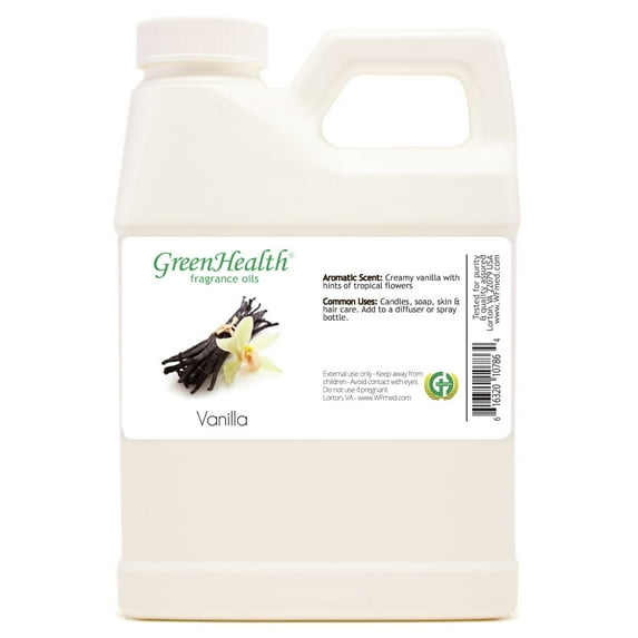Vanilla Fragrance Oil - 16 fl oz - White Plastic Jug w/ Cap - GreenHealth