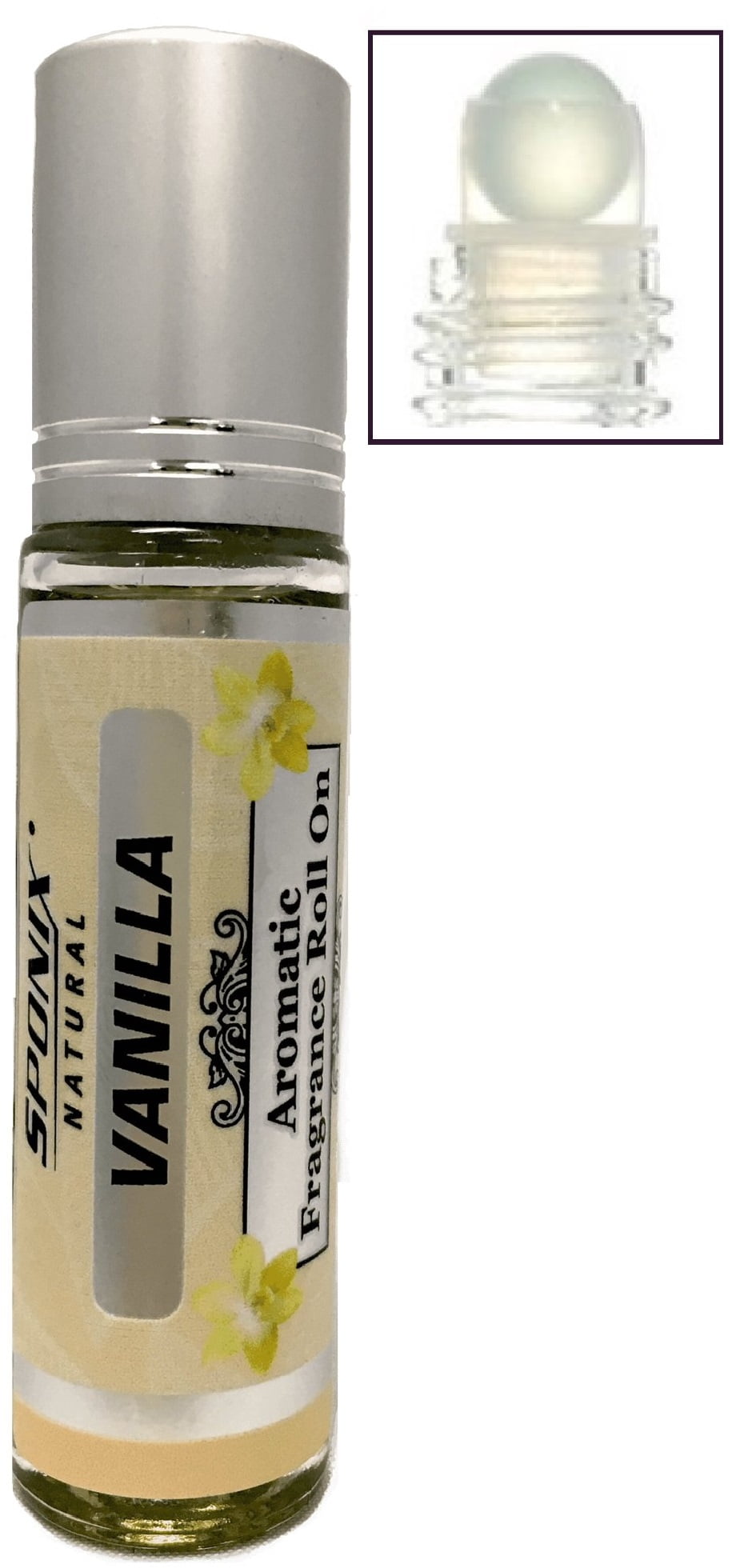Vanilla Fragrance Oil Roll On Aromatic Vanilla Scented Perfume Oil 100%  Pure Pre-Diluted 10 mL by Sponix Made in USA (FAST SHIPPING)