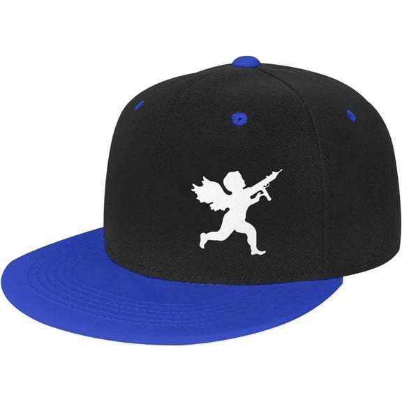 Vanilla Ice Cupid Logo Hip Hop Style Flat hat Unisex Adjustable Baseball Cap, Blue