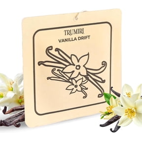 Vanilla - Long Lasting Car Air Freshener Deodorizer Hanging Type Gel Based Scent Diffuser - Aromatizante Ambientador Olores Para Carro - Smell Good Non Toxic Freshner Refresher Fragrance