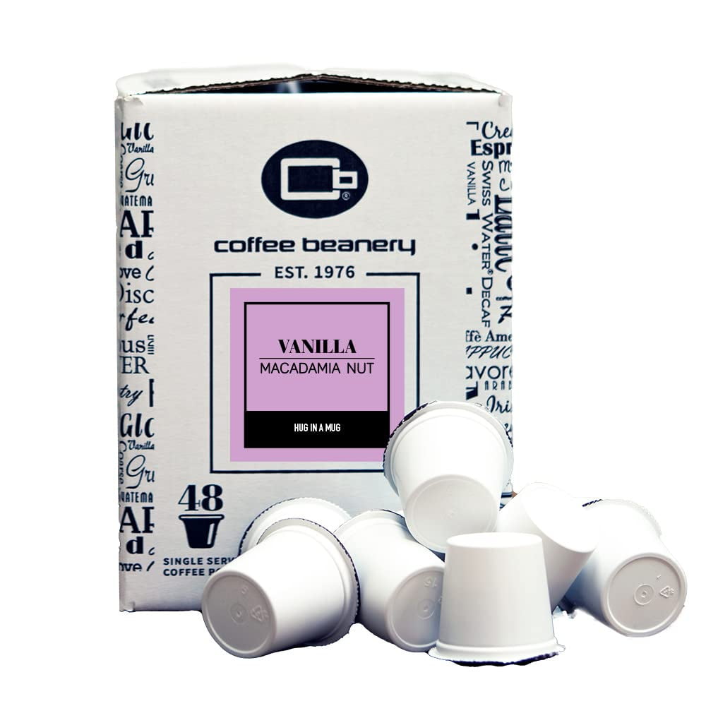 Vanilla Macadamia Nut Coffee Pods by Coffee Beanery 48ct Bulk