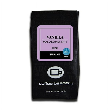 Vanilla Macadamia Nut Flavored Coffee Regular or Decaf: Decaf, Size: 12oz, Grind: Automatic Drip