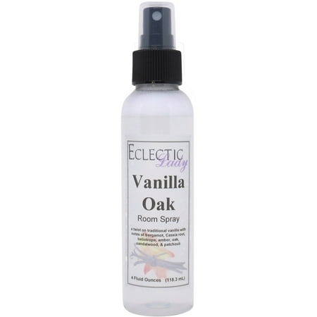 Vanilla Oak Room Spray by Eclectic Lady (Double Strength), 8 Ounces, Fragrant Aromatic Room Mist For Home, Room, Office