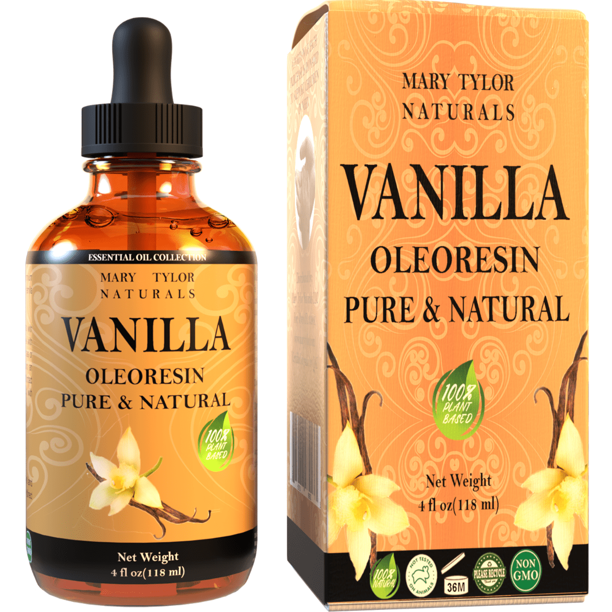 Vanilla Oleoresin (4 oz), Premium Therapeutic Grade, 100 Pure and