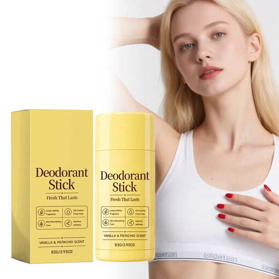 Vanilla Pistachio Fragrance Deodorant Stick, 83g/2.93oz Skin-Nourishing Antiperspirant, Sweat & Odor Protection, Oil Control for Fresh Underarm Care