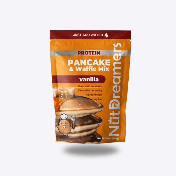Nut Dreamers Vanilla Protein Pancake & Waffle Mix 22g Protein | No Added Sugar | High Fiber