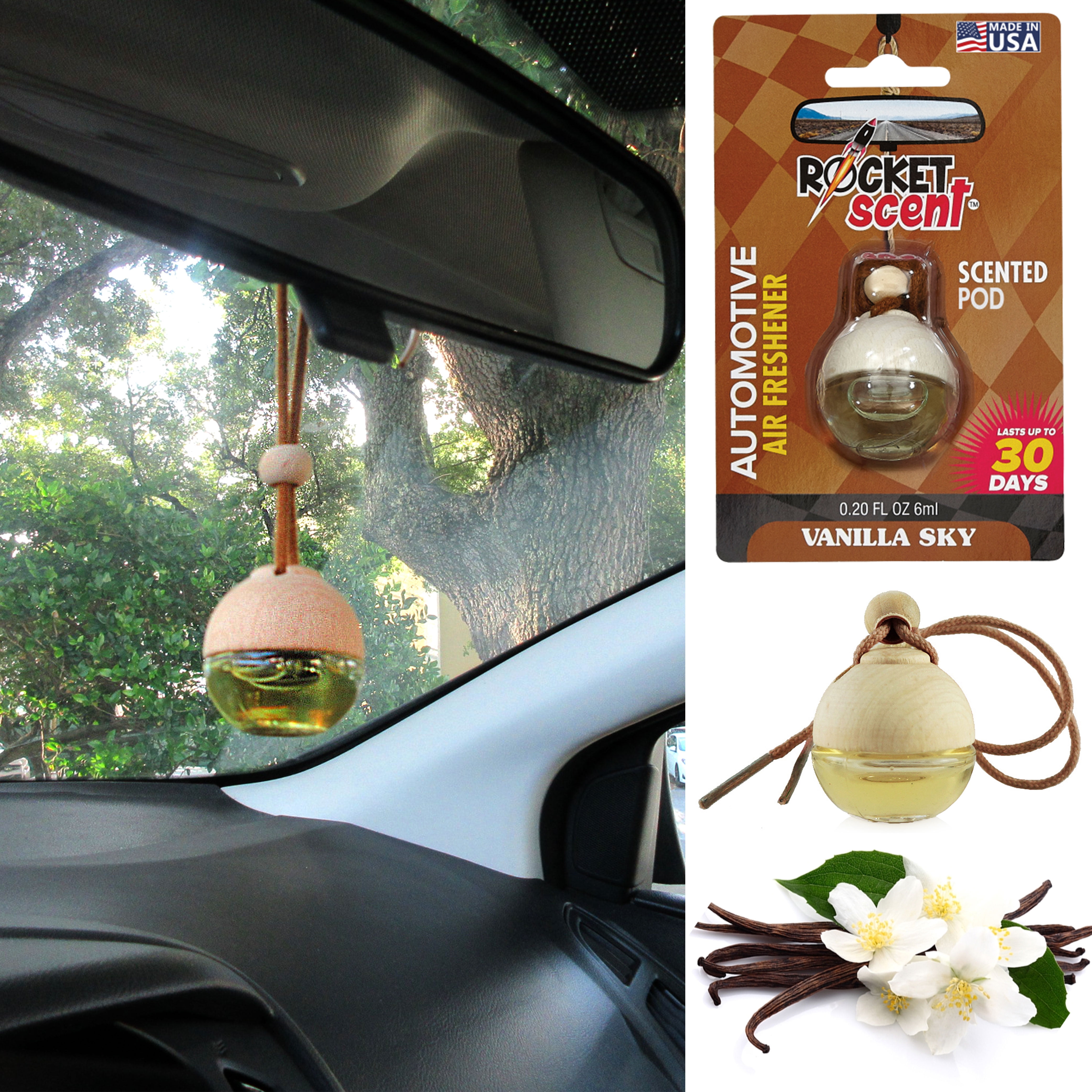 Vanilla Scent Concentrated Car Oil Fragrance Air Freshener Diffuser Long  Lasting 