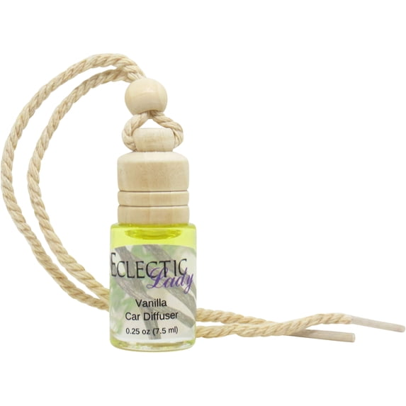 Vanilla Scented Car Diffuser by Eclectic Lady, 7.5 ml, Air Freshener, Premium Grade Fragrance Oil