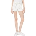 thumbnail image 1 of Vanilla Star Womens Juniors Porkchop Shortie Utility Denim Shorts, 1 of 1