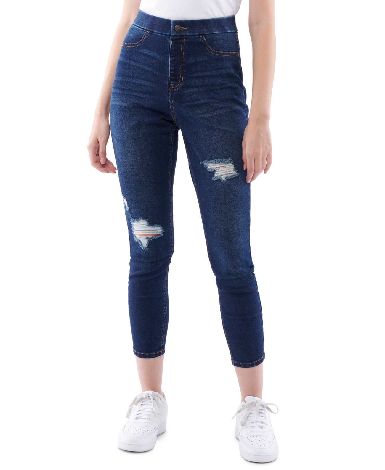 Denim Jeggings Vanilla Star Mid Rise Pull On Jeggings Vanilla Star