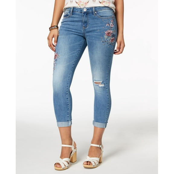 Vanilla Star Juniors Embroidered Skinny Jeans Xander 0