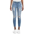 thumbnail image 1 of Vanilla Star Juniors' Low Rise Destructed Skinny Jeans, 31” Inseam for Regular, 1 of 5