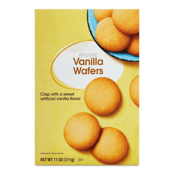 Vanilla Wafer Cookies, 11 oz Box, Crispy Sweet Snack Cookies