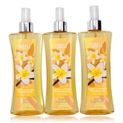 Vanilla by Body Fantasies, 3 Pack 8 oz Fragrance Body Spray for Women
