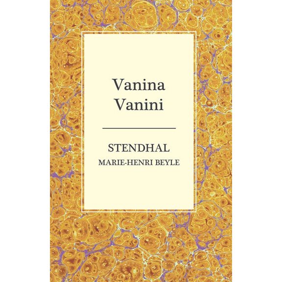 Vanina Vanini, (Paperback)