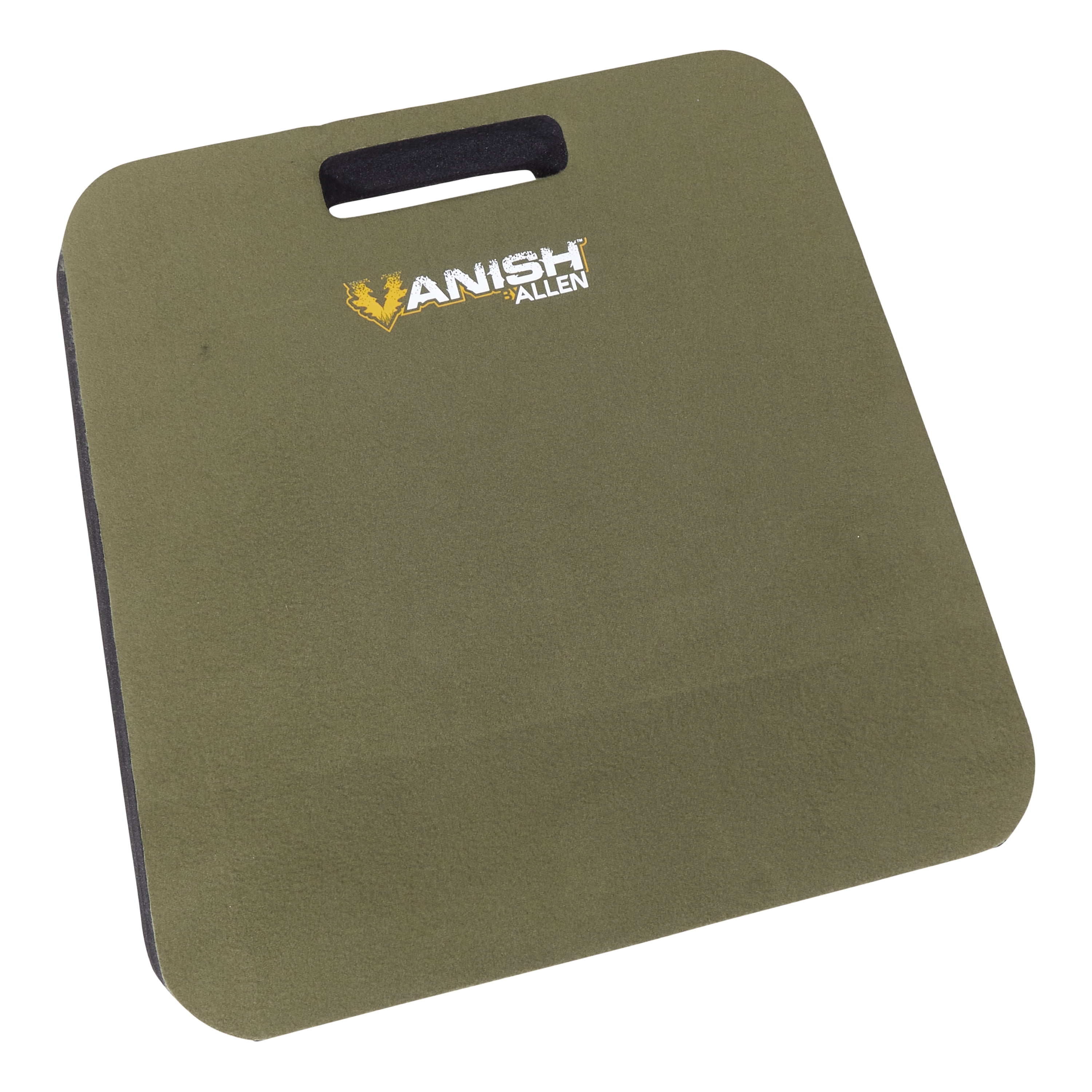 Olive Green Foam Outdoor Seat Cushion with Handle
