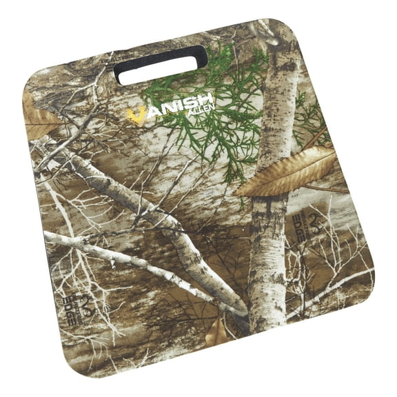 Vanish Foam Hunting Cushion, 14"L x 13"W x 2" H, Realtree Edge Camo