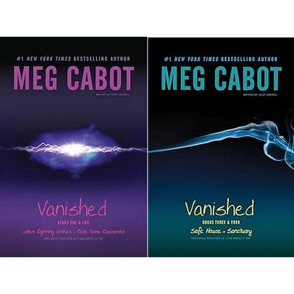 Vanished Series Set : Books One & Two: When Lightning Strikes; Code Name Cassandra; Books Three & Four: Safe House; Sanctuary by Meg Cabot (Packerbacks)