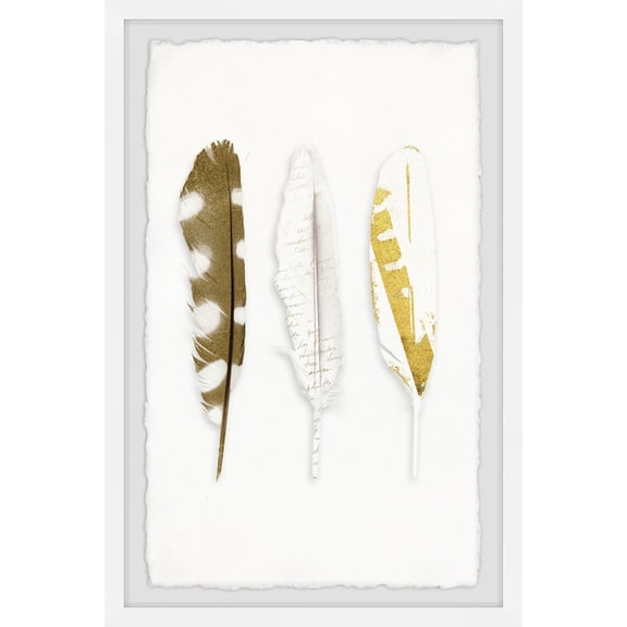 Vanishing Feather Framed Wall Art