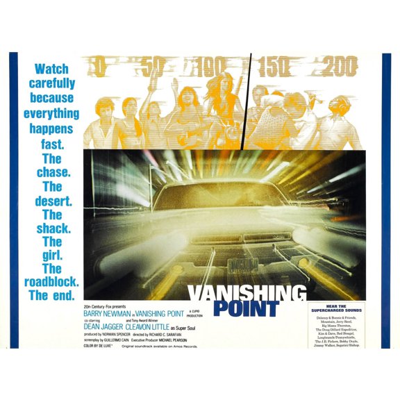 Vanishing Point 1971 Tm & Copyright � 20Th Century Fox Film Corp./Courtesy Everett Collection Movie Poster Masterprint (14 x 11)