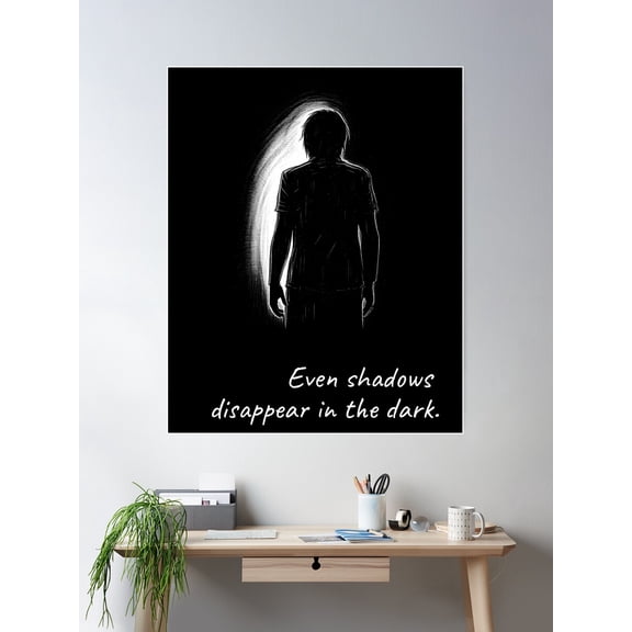 Vanishing Shadows Poster Wall Art, Modern Wall Decor For Living Room Bedroom, 12x18 UNFRAMED