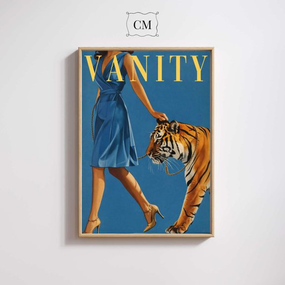 Vanity And Instinct Fashion Editorial Poster , Poster Print Only