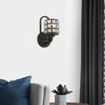 thumbnail image 1 of Vanity Art 1 Light Dimmable Matte Black Armed Sconce Lighting | Modern Fixtures Accent Wall Lights for Bedroom Entrance Doorway Dining Room Living Room Hallway Bathroom Scones S5001BK-BS01, 1 of 5