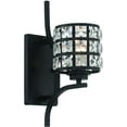 thumbnail image 1 of Vanity Art 1 Light Dimmable Weathered Black Armed Sconce Lighting | Modern Fixtures Accent Wall Lights for Bedroom Entrance Doorway Dining Room Living Room Hallway Bathroom Scones S4001BK-BS01, 1 of 5