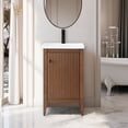 thumbnail image 1 of Vanity Art 20" Bathroom Vanity Cabinet with Ceramic Undermount Sink, Freestanding Storage Cabinet with Ceramic Top, and Removable Shelve, 1 of 7