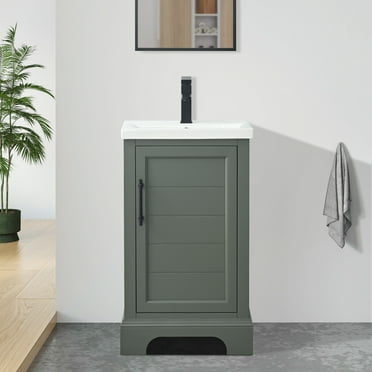 Vanity Art 20 Inch Single Sink Bathroom Vanity with Sink & Top