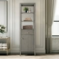 thumbnail image 1 of Vanity Art 21" Freestanding Linen Cabinet with Soft Close Door and Drawer, 1 of 5