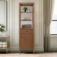 thumbnail image 1 of Vanity Art 21" Freestanding Linen Cabinet with Soft Close Door and Drawer, 1 of 6