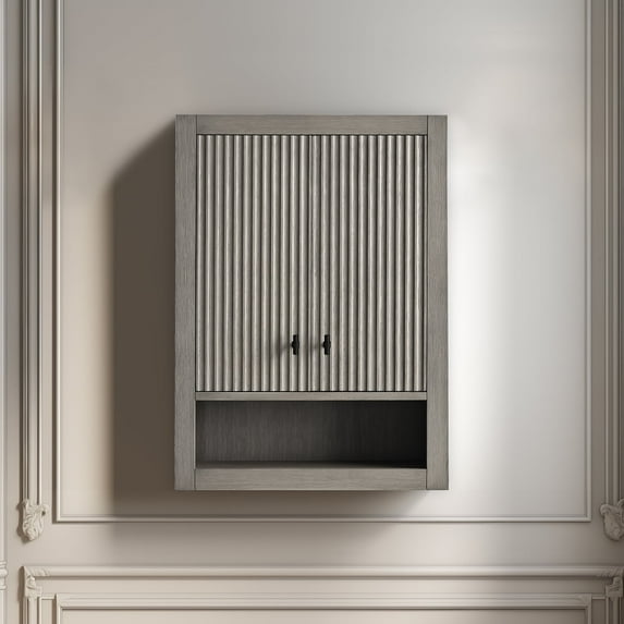 Vanity Art 24" Wall Mounted Bathroom Storage Cabinet with Soft Close Doors