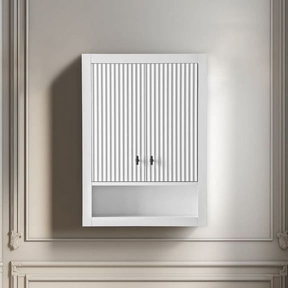 Vanity Art 24" Wall Mounted Bathroom Storage Cabinet with Soft Close Doors