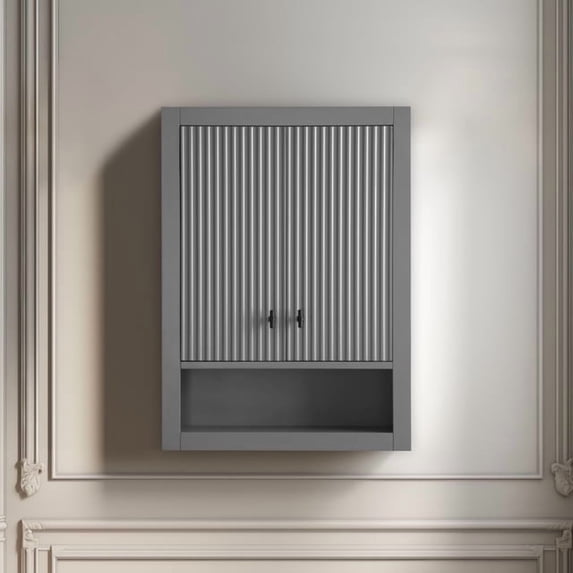 Vanity Art 24" Wall Mounted Bathroom Storage Cabinet with Soft Close Doors
