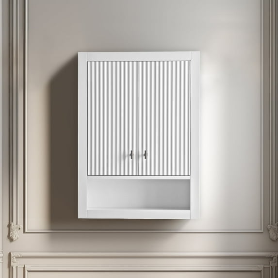 Vanity Art 24" Wall Mounted Bathroom Storage Cabinet with Soft Close Doors