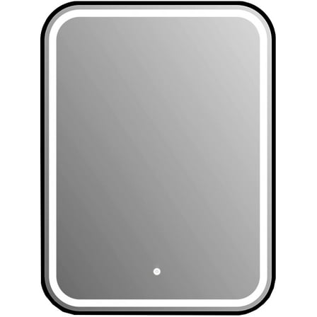 Vanity Art 24" x 31.5" Large LED Lighted Bathroom Vanity Wall Mirror with Touch Sensor | Modern Rounded Corner Shape Wall Mounted Makeup Mirror with Adjustable LED Light for Over Sink Bedroom VA27F-B