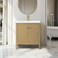 thumbnail image 1 of Vanity Art 30" Double Door Bathroom Vanity with Sink, Freestanding Storage Cabinet with Ceramic Top, and Removable Shelve, 1 of 6