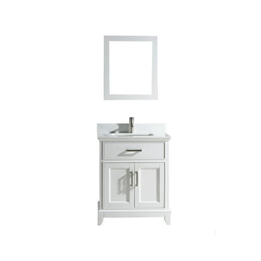 Vanity Art VA1030W 30 in. Single Sink Bathroom Vanity Set, White