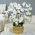 thumbnail image 1 of Vanity Art 35.43" H Gold-plated Phalaenopsis Orchid Floral Arrangement in Pot, 1 of 7