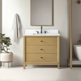 thumbnail image 1 of Vanity Art 36" Bathroom Vanity with Sink and Engineered Marble Top, Freestanding Storage Cabinet with 3 Drawers, 1 of 7