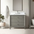 thumbnail image 1 of Vanity Art 36" Bathroom Vanity with Sink and Engineered Marble Top, Freestanding Storage Cabinet with 3 Drawers, 1 of 10