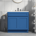 thumbnail image 1 of Vanity Art 36-inch Bathroom Vanity Cabinet with Double Doors and Soft Close Shaker Drawers, Blue, Transitional Style, 1 of 9