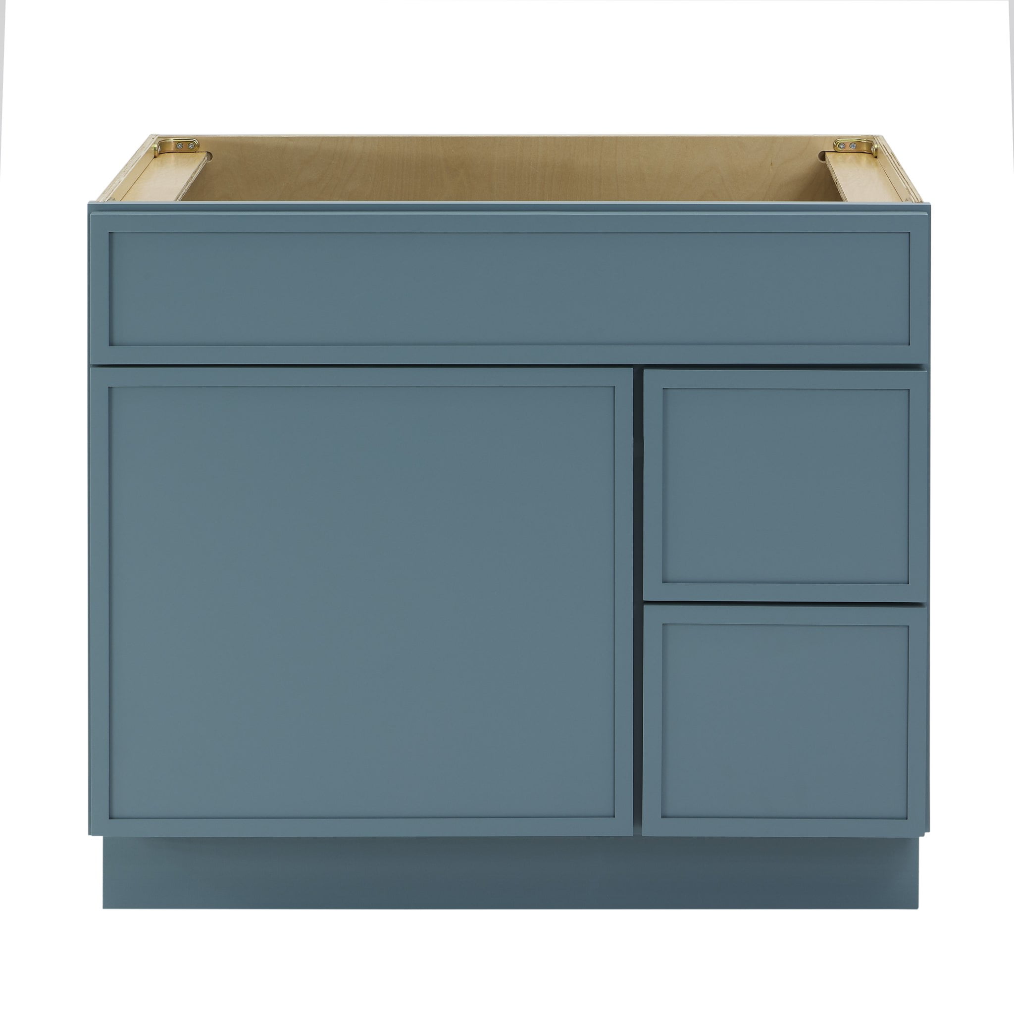 36" Sea Green Birch Plywood Freestanding Single Storage Cabinet