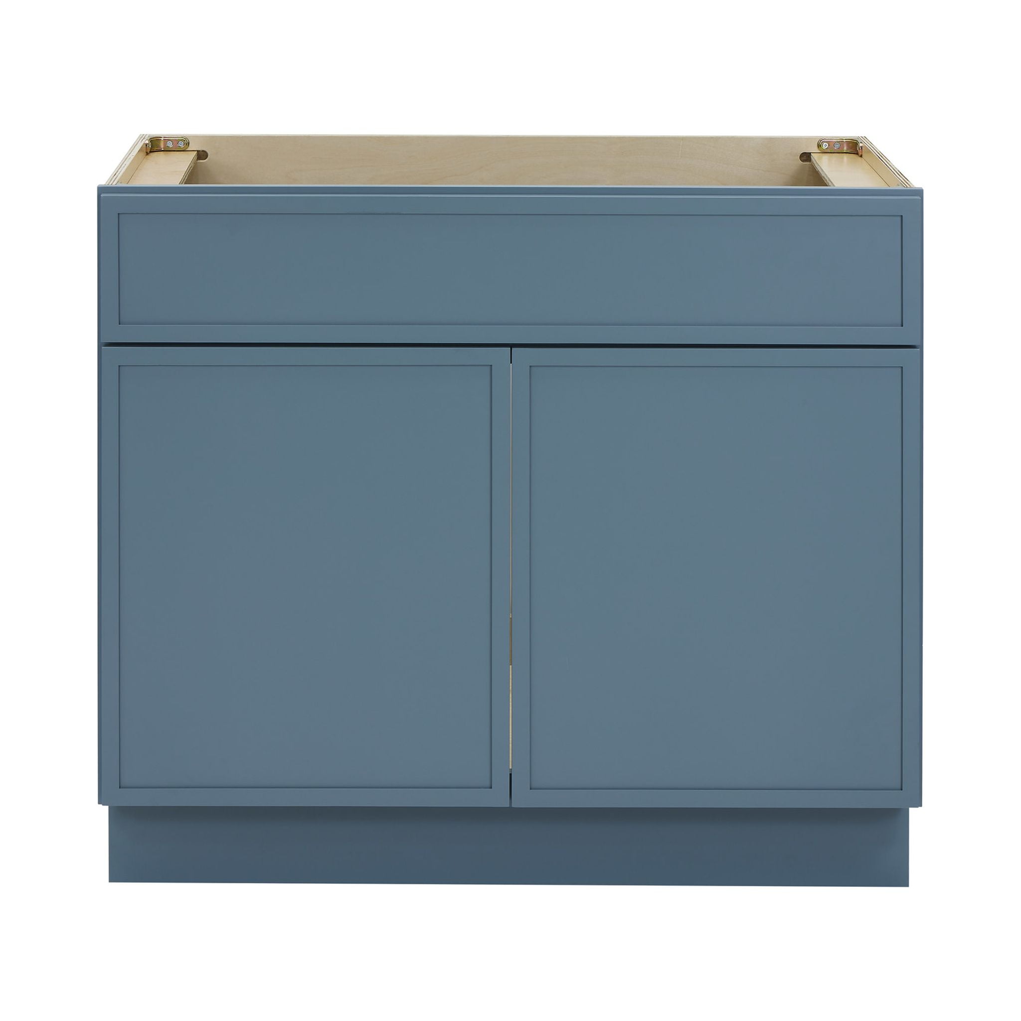 Sea Green Birch Plywood Freestanding Single Base Cabinet, 36"
