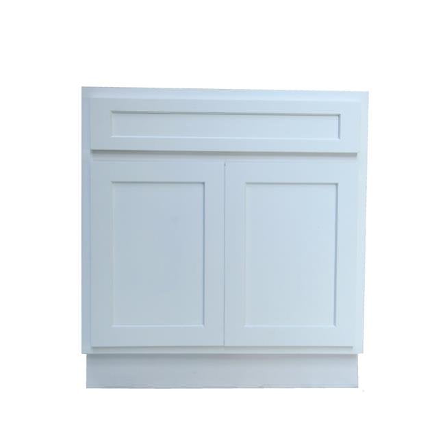 White Birchwood 36" Vanity Cabinet with Soft-Closing Doors
