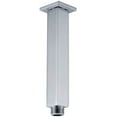 thumbnail image 1 of Vanity Art 4 Inch High Qaulity Replacement Square Rain Shower Arm Ceiling Mounted Chrome Finished Arm Brass for Shower Head with Flange, 1 of 6