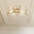 thumbnail image 1 of Vanity Art 4 Light 15.94 Inches Unique Statement Geometric Flush Mount Lighting | Modern Hanging Ceiling Lights Fixtures for Dining Room Living Room Bed Room Kitchen SYBG3334-BD, 1 of 8