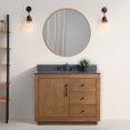 thumbnail image 1 of Vanity Art 42" Single Bathroom Vanity with Sink, Freestanding Bath Storage Cabinet with Black Limestone Top, 1 of 8