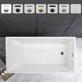 thumbnail image 1 of Vanity Art 47" x 29" Acrylic Freestanding Bathtub, 1 of 6